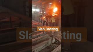 Slab Casting #mechanical #metal #billets #bloom #slab #casting #steelindustry #mech