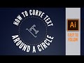 Curving text around a circle - Adobe Illustrator CC tutorial