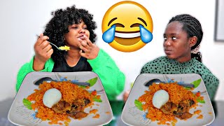 CALLING MY DAUGHTER ANOTHER PERSON NAME MUKPRANK TO SEE HER REACTION | AFRICAN FOOD MUKBANG