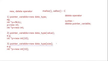 02-07-2020 Part I new and delete operator in dynamic memory allocation