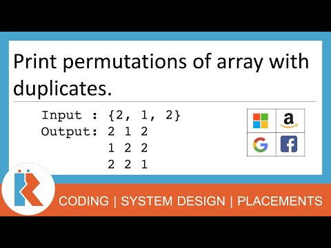 Print Permutations of