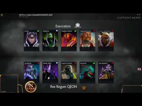 Rex Regum vs Execration - Game 2 - DAC 2017 SEA Quals - @LuminousInverse @EosinDota