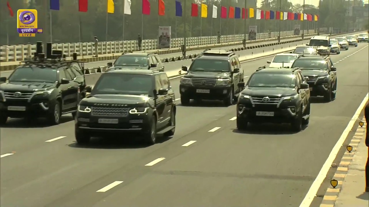 US President Donald Trump & PM Narendra Modi Road Show from Sabarmati Ashram to Motera Stadium