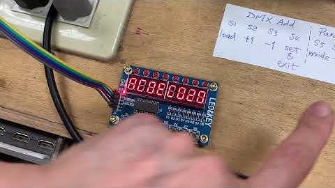 Arduino＋DMX擴展板，以燈光控台控制300W步進馬達（續集：外部按鈕調整參數）