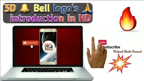 3D Bell Intro Without Text in H.D with background 3D intro without text Empty Bell
