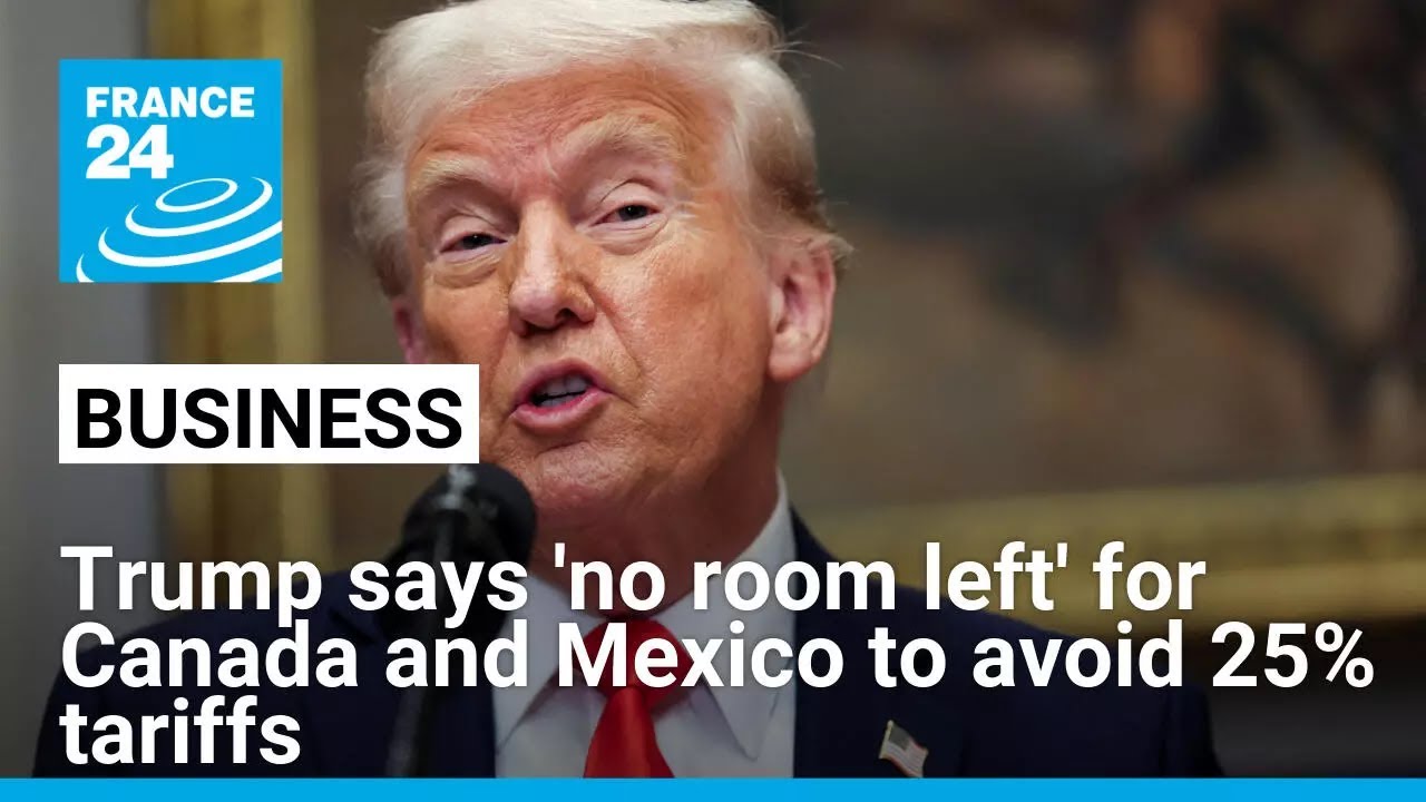 Trump confirms 25% tariffs on Canada and Mexico will kick in on Tuesday ...