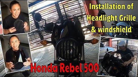 Inday Rider Tips | How to install headlight grille and windshield on a Honda Rebel