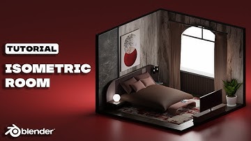Isometric room Tutorial For Beginners in Blender!