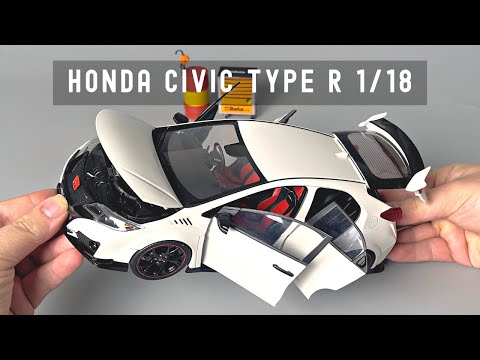 Unboxing & Review Honda Civic Type R / Ebbro Model Cars 1/18 Scale
