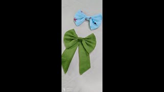 Making fabric Bow in 2 easy methods| #diybow #shorts #stitching #youtubeindia