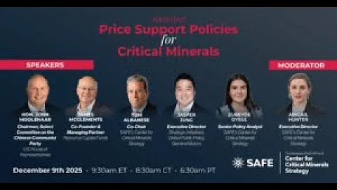 Virtual Briefing: Price Support Policies for Critical Minerals