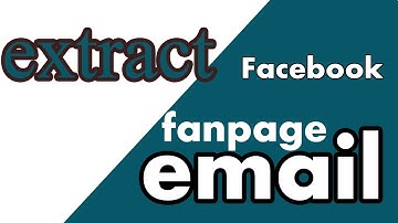 Facebook Fanpage Email Extractor