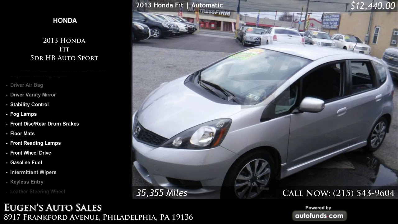 Used 2013 Honda Fit Eugen's Auto Sales, Philadelphia, PA SOLD YouTube