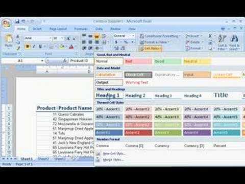 Excel 2007 Demo: Get up to speed