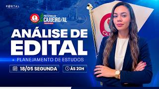 CONCURSO PREF. CAJUEIRO-AL: ANÁLISE DE EDITAL + PLANEJAMENTO DE ESTUDOS