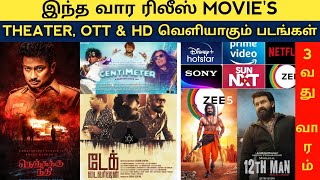 This week tamil movie release | OTT & Theater Release | Nenjukku neethi, RRR, Hostel | Release date