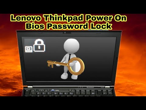 How to Fix Lenovo Thinkpad Power On Bios Password Lock