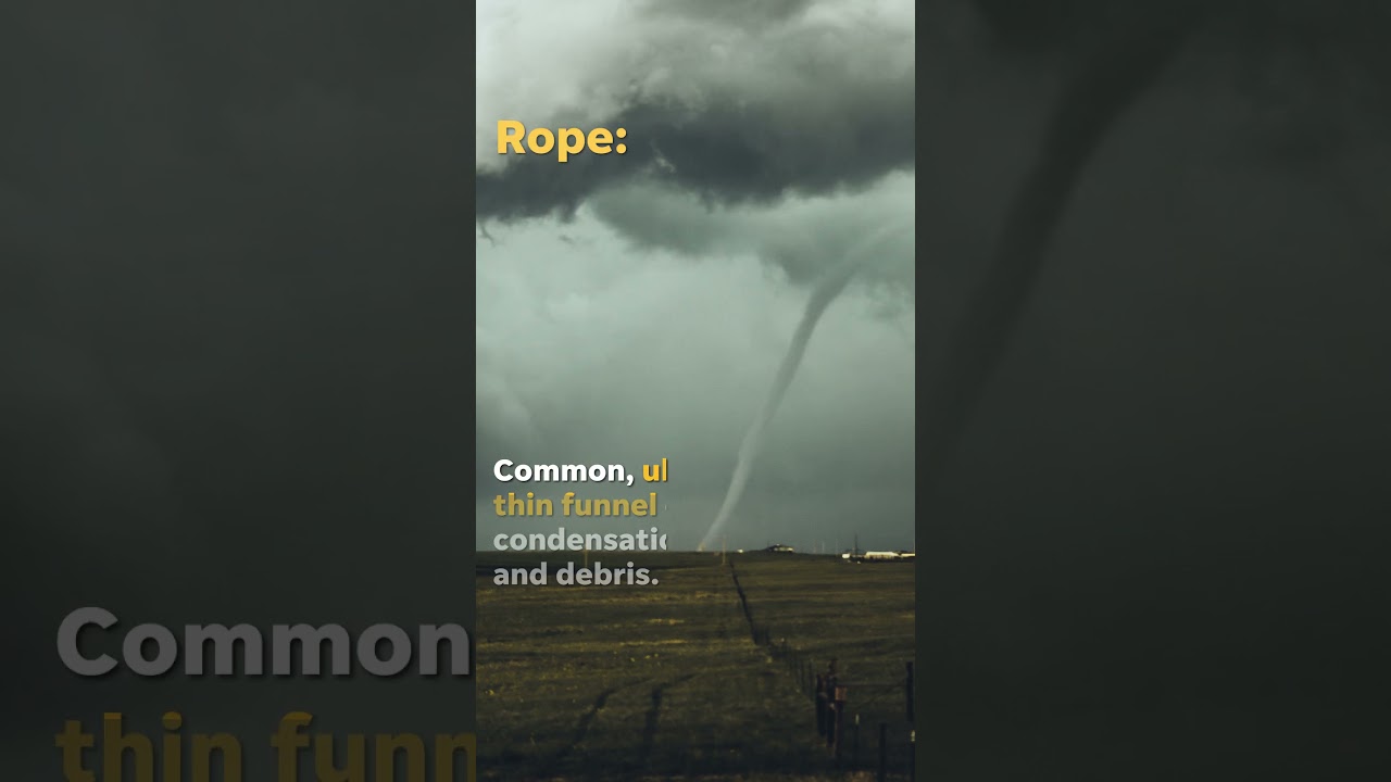 Not all tornadoes are created equally. Witness their differences. #Shorts