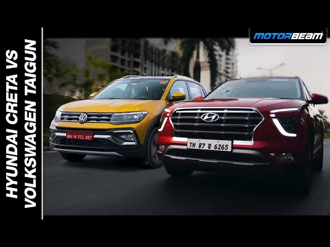 Volkswagen Taigun vs Hyundai Creta Comparison Review | MotorBeam हिंदी