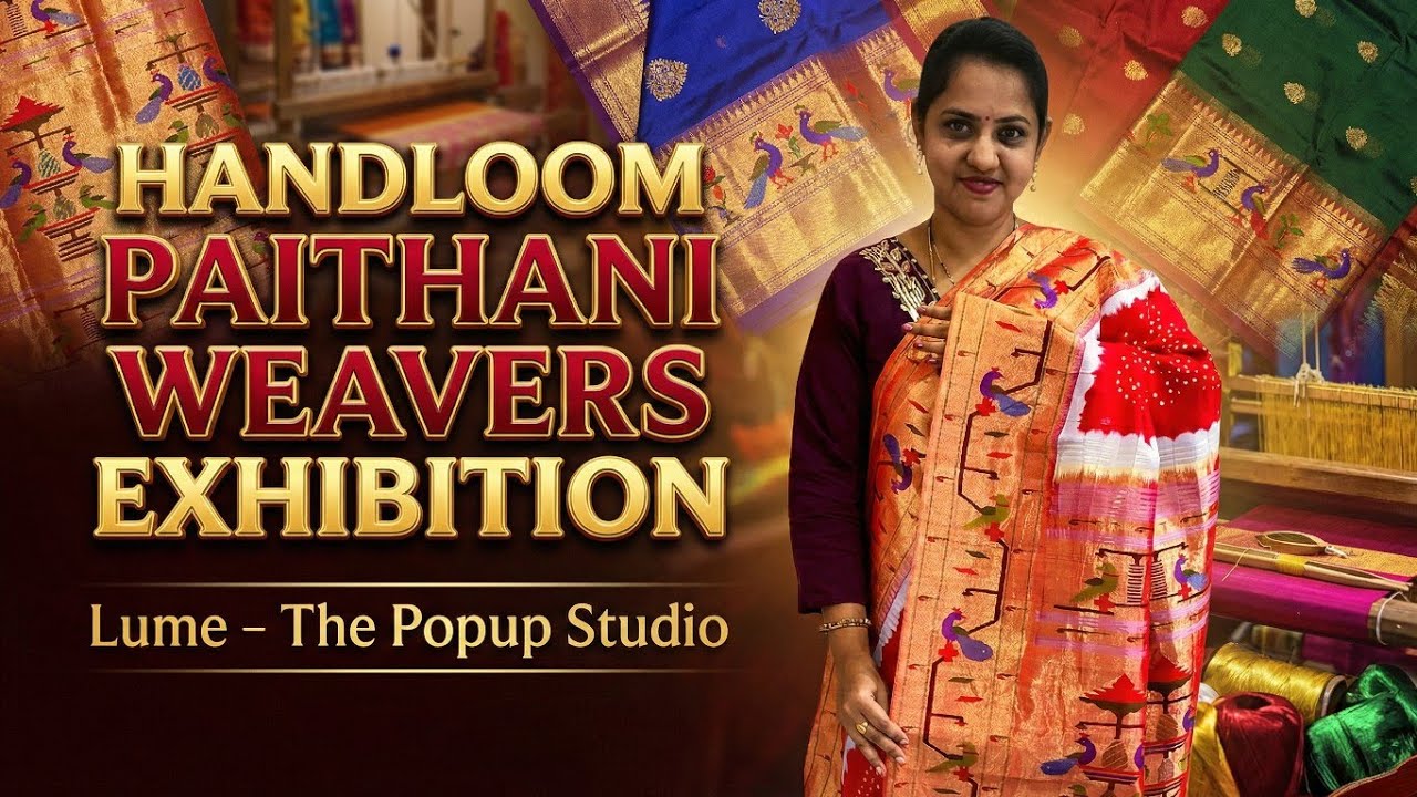 #trending Handloom Real paithani weaver's Exhibition ll Vijayawada #fashion #vlog 
