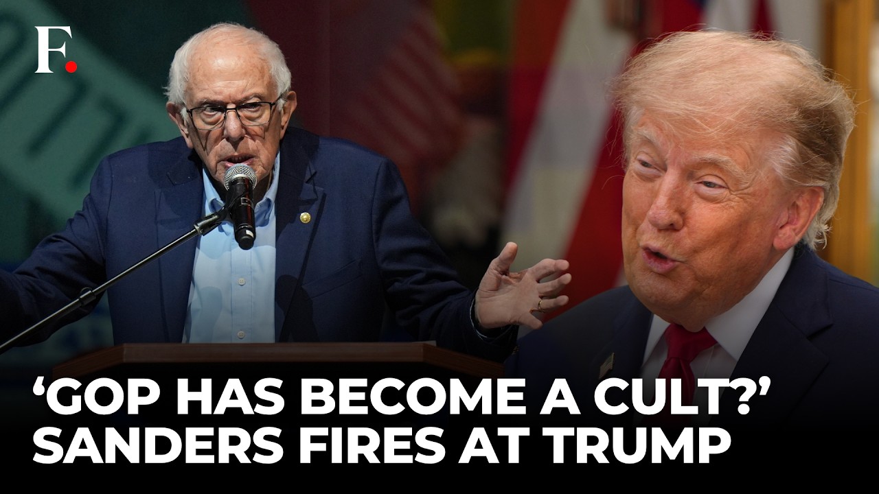 'Most Reckless President --’ Bernie Sanders Attacks Trump in Fiery Maine Rally | US News thumbnail