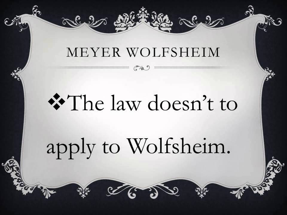 Meyer Wolfsheim YouTube
