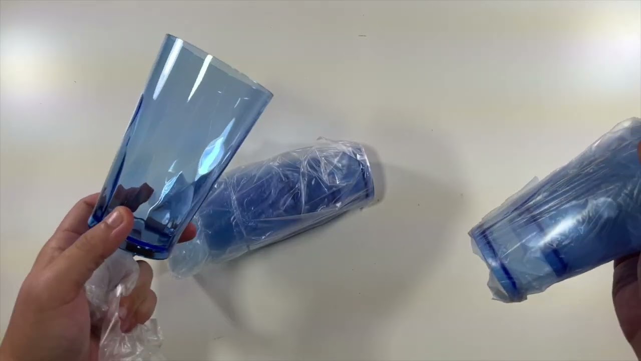 Unbreakable Plastic Drinking Glasses Set of 6 Unboxing