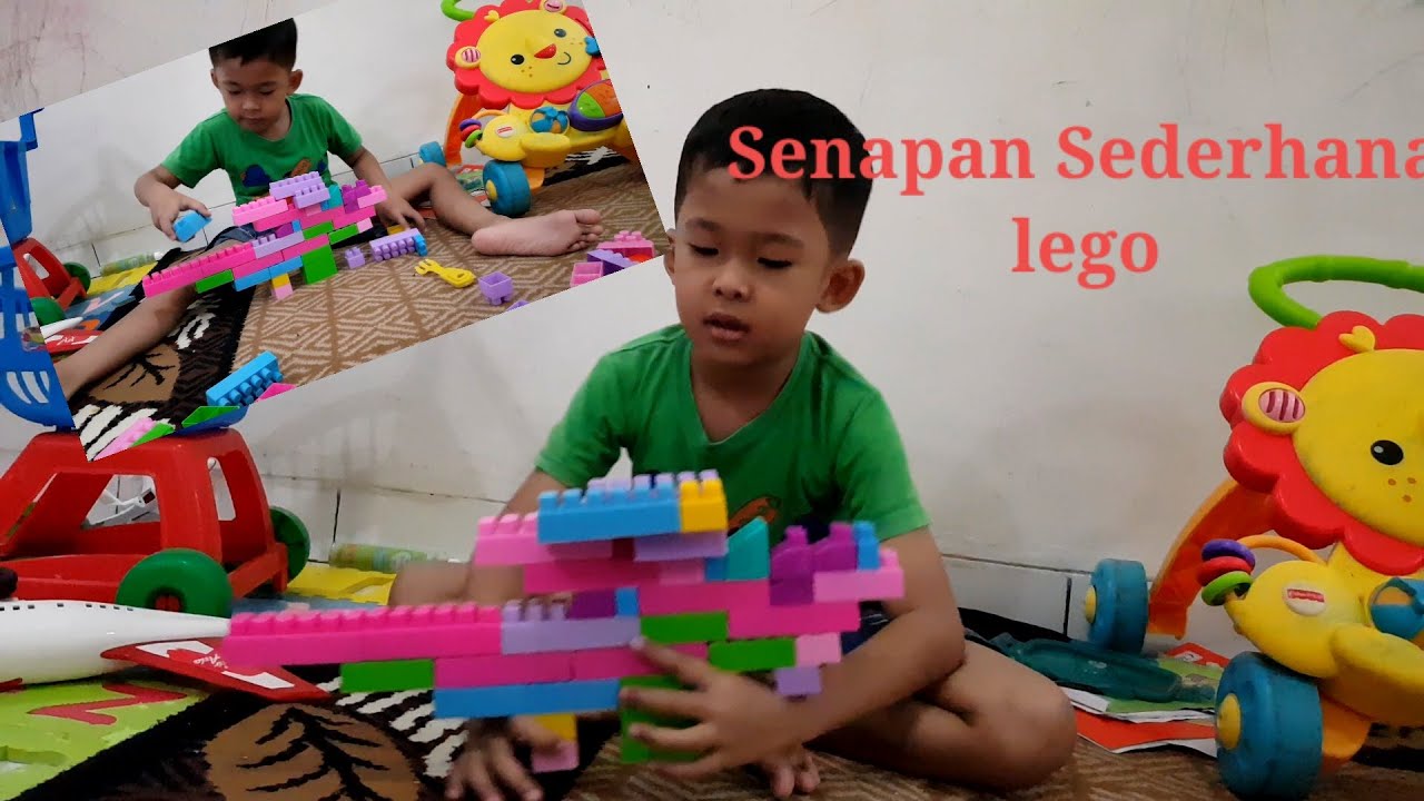 HANAN MEMBUAT SENAPAN TEMPUR SEDERHANA DARI LEGO  Vlog 6 