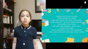 Thank you for helping me grow- Performance Task in ESP 2