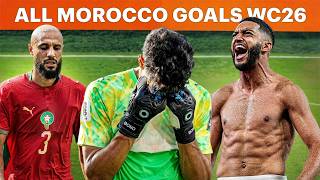 جميع أهداف المنتخب المغربي في كأس العالم 2026⚽🔥