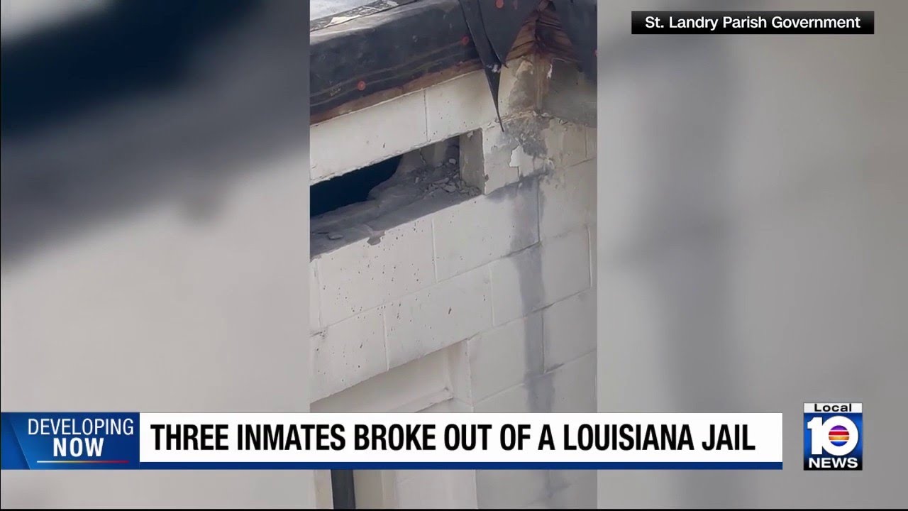 Manhunt underway for escaped inmate in Louisiana - YouTube