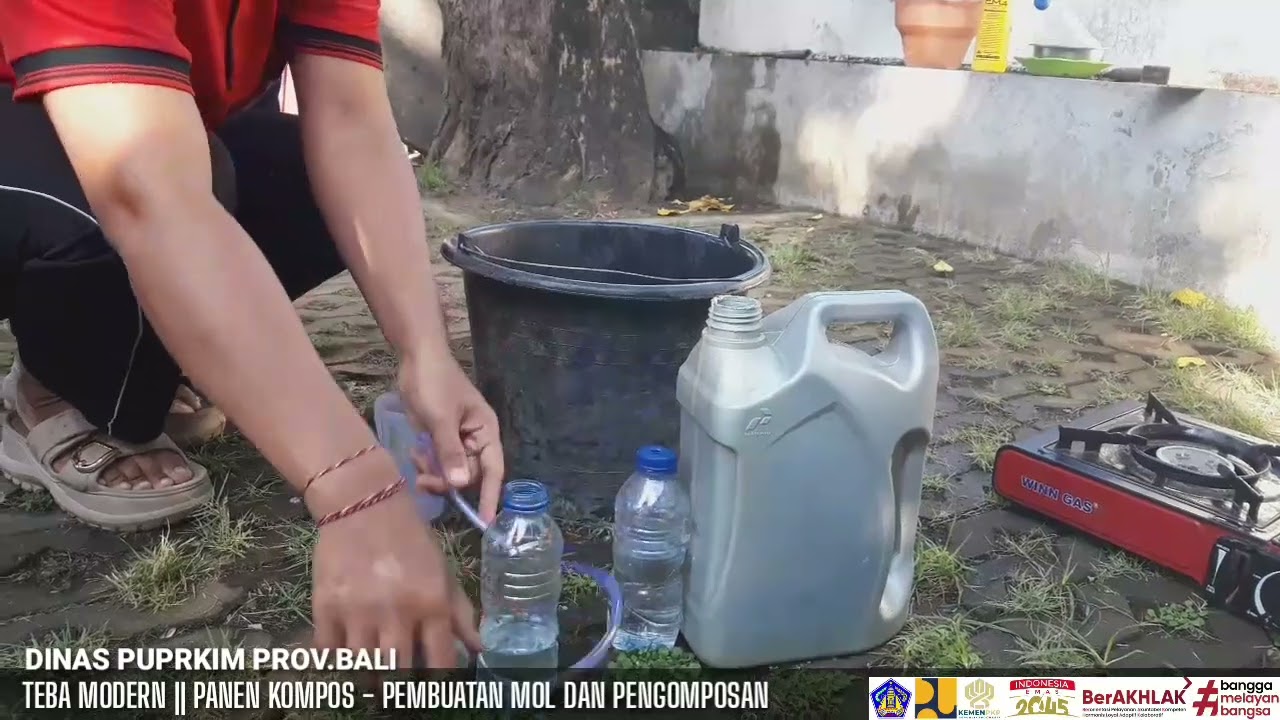 Dinas PUPRKIM Prov.Bali || Panen Kompos dan Pembuatan MOL || Teba Modern