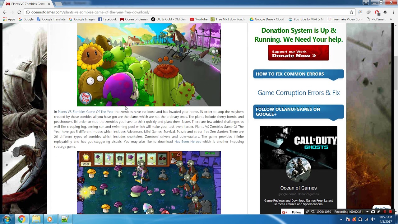 How To Install Plants VS Zombies Game Of The Year Edition - YouTube