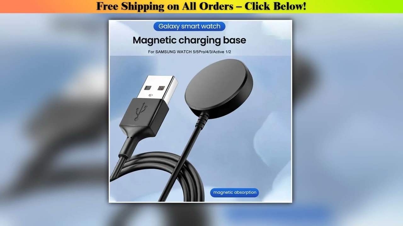 Magnetic Watch Wireless Charger For Samsung Galaxy Watch 8765pro543 Active 2 Portable Watch Fast Ch