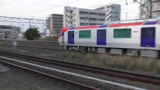 甲種輸送　ＥＦ２１０-１３９+ＴＸ-３０００系　向洋駅通過