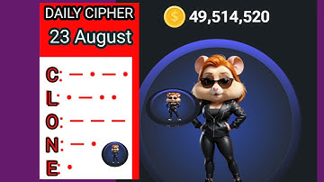 DAILY CIPHER CODE 23 AUGUST | HAMSTER KOMBAT