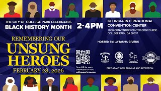 City of College Park - Black History Program - 2/28/26