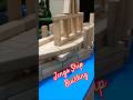 Making Jenga Boat #shorts #shortvideo #jenga #diy #tutorial #fastbuild #boat #ship #wooden #cruise