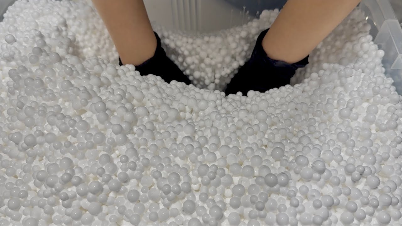 슬라임 진짜 재밌다니까요?! ✨슬라임 마켓 브이로그 / 슬라임 만들기 소분하기