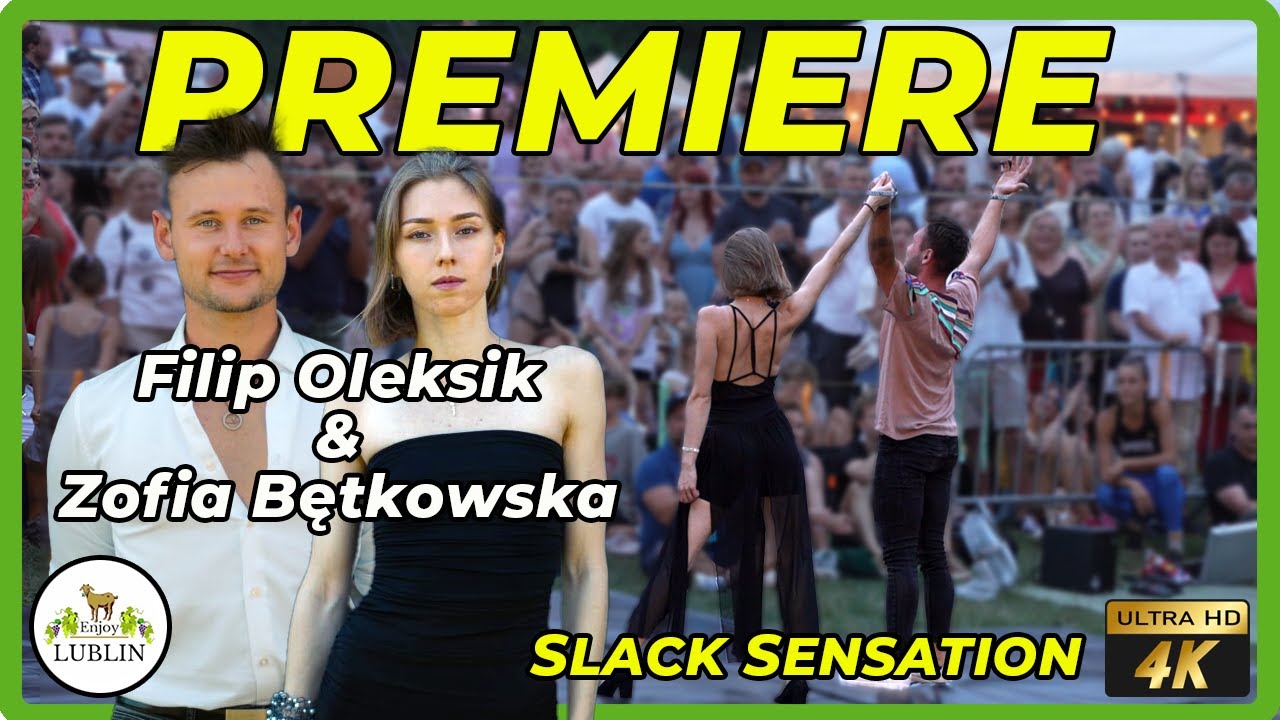 Slack Sensation at the Urban Highline Festival in Lublin.  Filip Oleksik & Zofia Bętkowska perform!