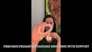 Ring Pessary, Ring with support. Uterine prolapse, Anterior Wall Prolapse Support.