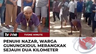 Download lagu Caleg yang Didukungnya Lolos DPRD, Warga Ini Merangkak Dua Kilometer | tvOne Minute