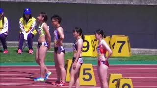 女子100m_決勝1組_第31回南部忠平記念陸上20180708