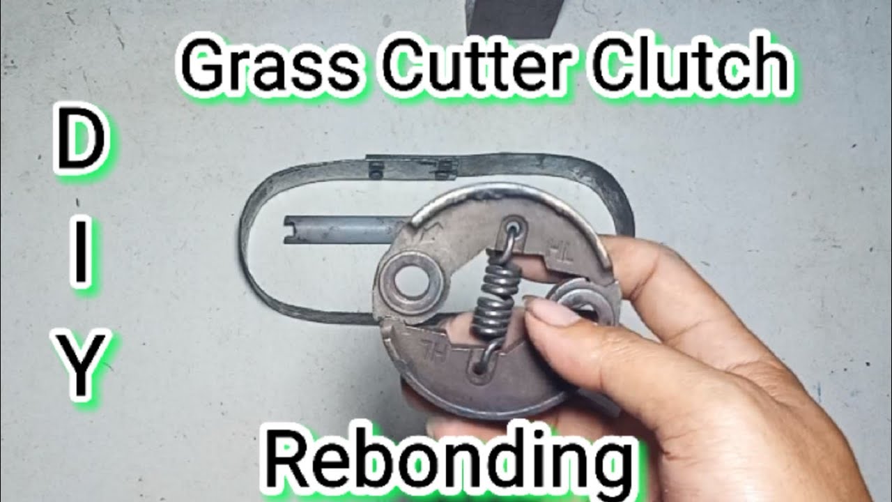 Paano mag rebonding ng clutch lining ng grass cutter - YouTube