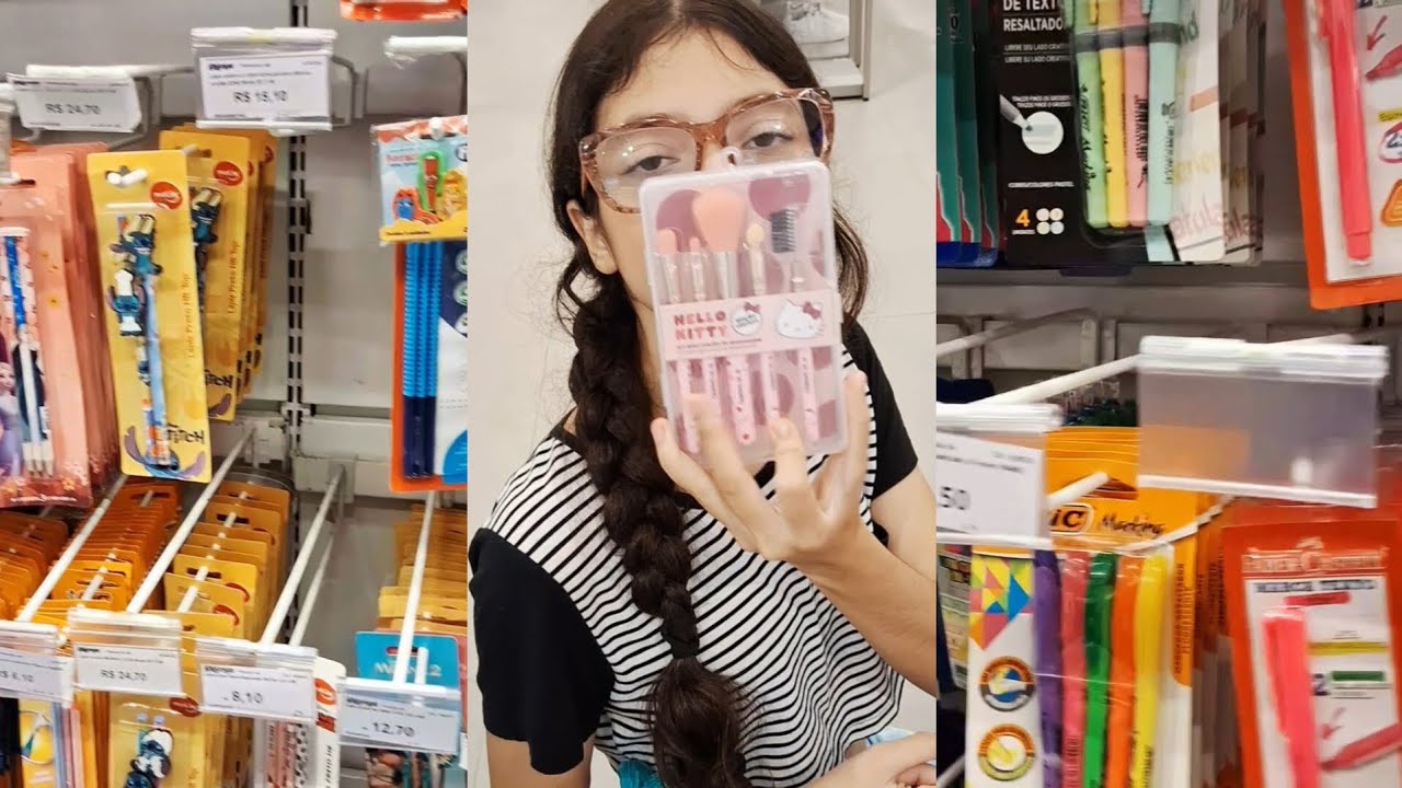 VLOG|DIA DE COMPRAR MATERIAL ESCOLAR *ela fez isso nao acredito