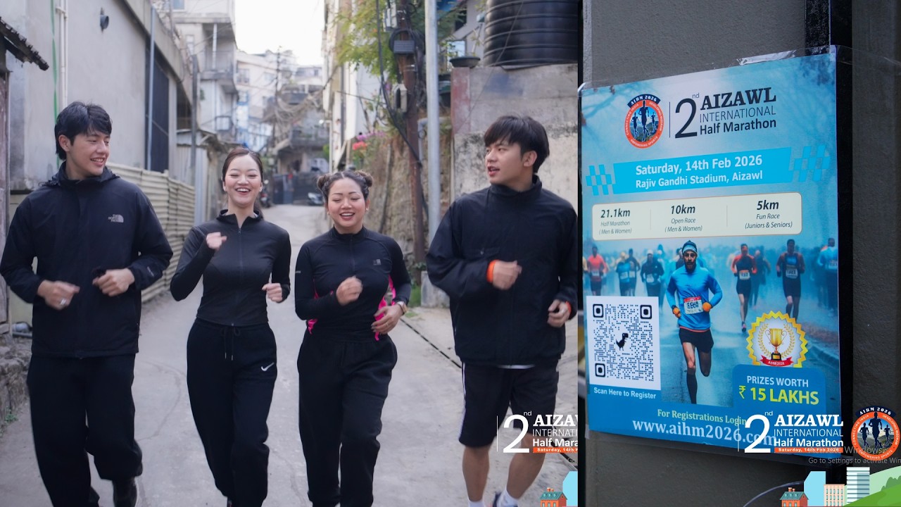 AIZAWL INTERNATIONAL HALF MARATHON | 14.02.2026 | REGISTRATION OPEN