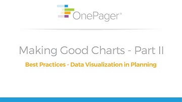 Best Practices - Data Visualization in Planning Part 2