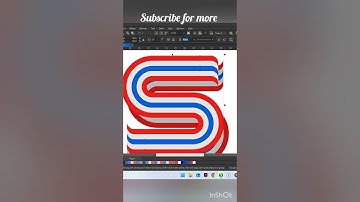 Cool 3D S Logo in #coreldraw #graphicdesign #logo #tutorial #easytutorial