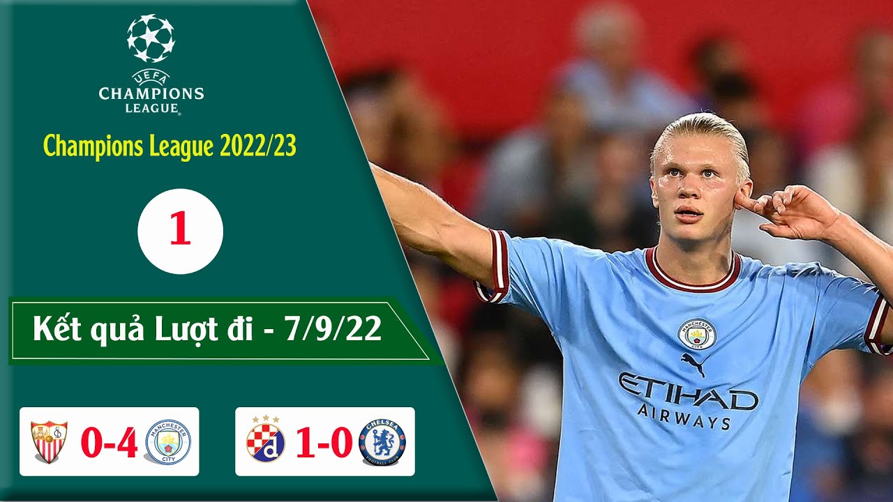 KẾT QUẢ CÚP C1 CHÂU ÂU VÒNG 1 CHAMPIONS LEAGUE 22/23 - youtube