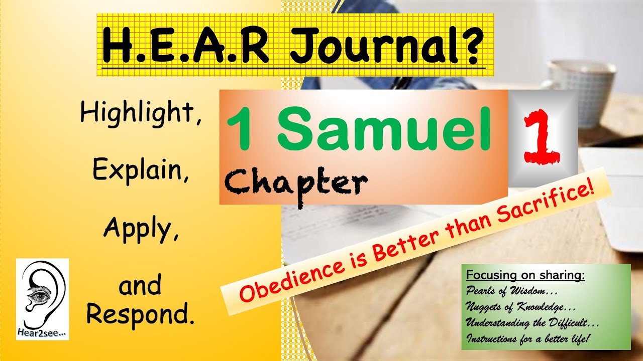 Bible Book 1 Samuel Chapter 1 - Listen & Read with HEAR Journal #bible ...
